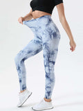 Tie-Dye High Waist Active Leggings - Trendsi - Flyclothing LLC
