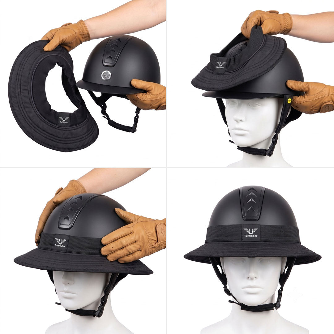TuffRider 360 Sun Protection Riding Helmet Brim - Breeches.com - Flyclothing LLC