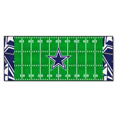 Dallas Cowboys Football Field Runner Mat - 30in. x 72in. XFIT Design - Dallas Cowboys