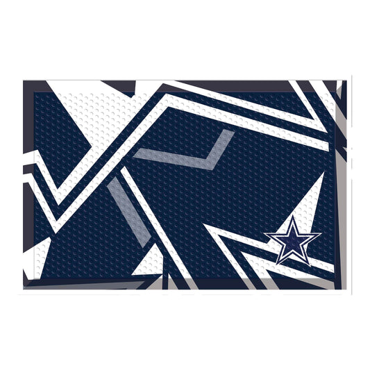 Dallas Cowboys Rubber Scraper Door Mat XFIT Design - Dallas Cowboys