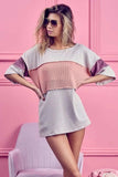 BiBi Thermal Rib Top with Bella Rib Color Block - Trendsi - Flyclothing LLC