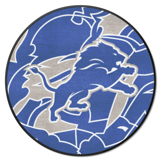 Detroit Lions Roundel Rug - 27in. Diameter XFIT Design - Detroit Lions