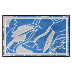 Detroit Lions 4ft. x 6ft. Plush Area Rug XFIT Design - Detroit Lions