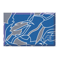 Detroit Lions Rubber Scraper Door Mat XFIT Design - Detroit Lions