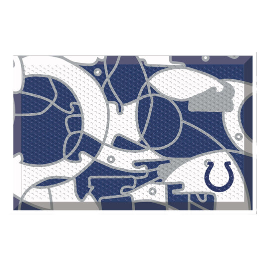 Indianapolis Colts Rubber Scraper Door Mat XFIT Design - Indianapolis Colts