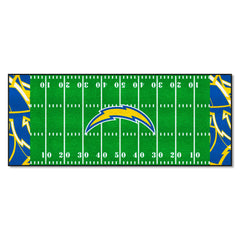 Los Angeles Chargers Football Field Runner Mat - 30in. x 72in. XFIT Design - Los Angeles Chargers