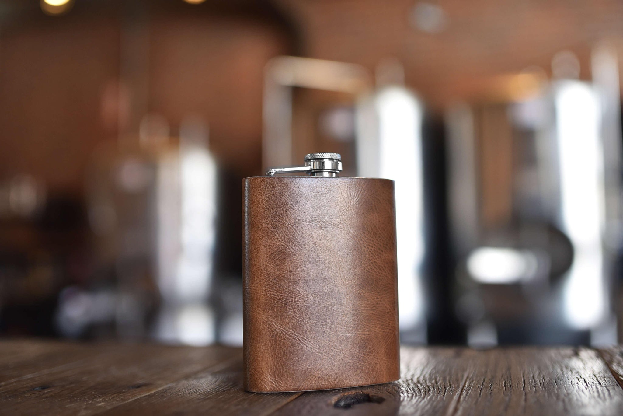 Leather Flask - Kiko Leather - Flyclothing LLC