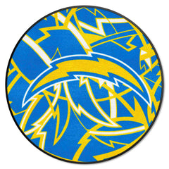 Los Angeles Chargers Roundel Rug - 27in. Diameter XFIT Design - Los Angeles Chargers