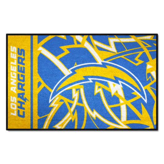 Los Angeles Chargers Starter Mat XFIT Design - 19in x 30in Accent Rug - Los Angeles Chargers