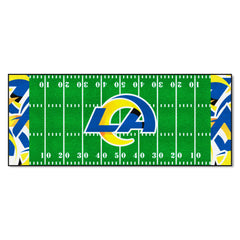 Los Angeles Rams Football Field Runner Mat - 30in. x 72in. XFIT Design - Los Angeles Rams