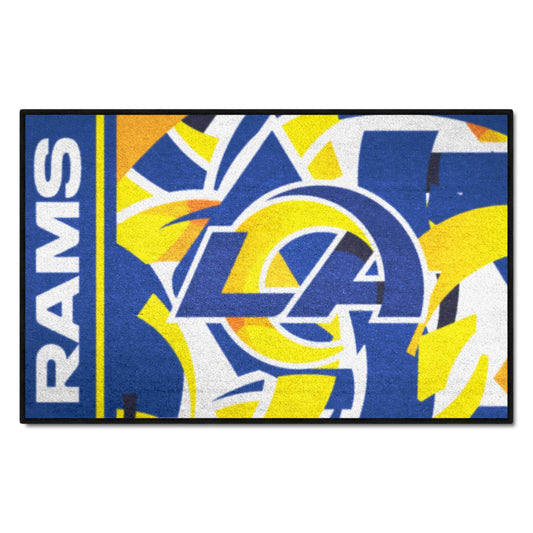 Los Angeles Rams Starter Mat XFIT Design - 19in x 30in Accent Rug - Los Angeles Rams