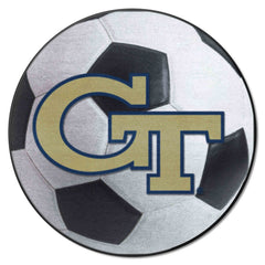 Georgia Tech Yellow Jackets Soccer Ball Rug - 27in. Diameter - Georgia Tech