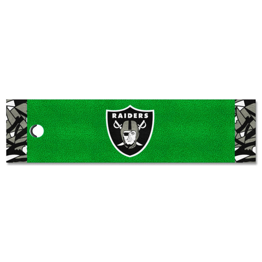 Las Vegas Raiders Putting Green Mat - 1.5ft. x 6ft. - Las Vegas Raiders