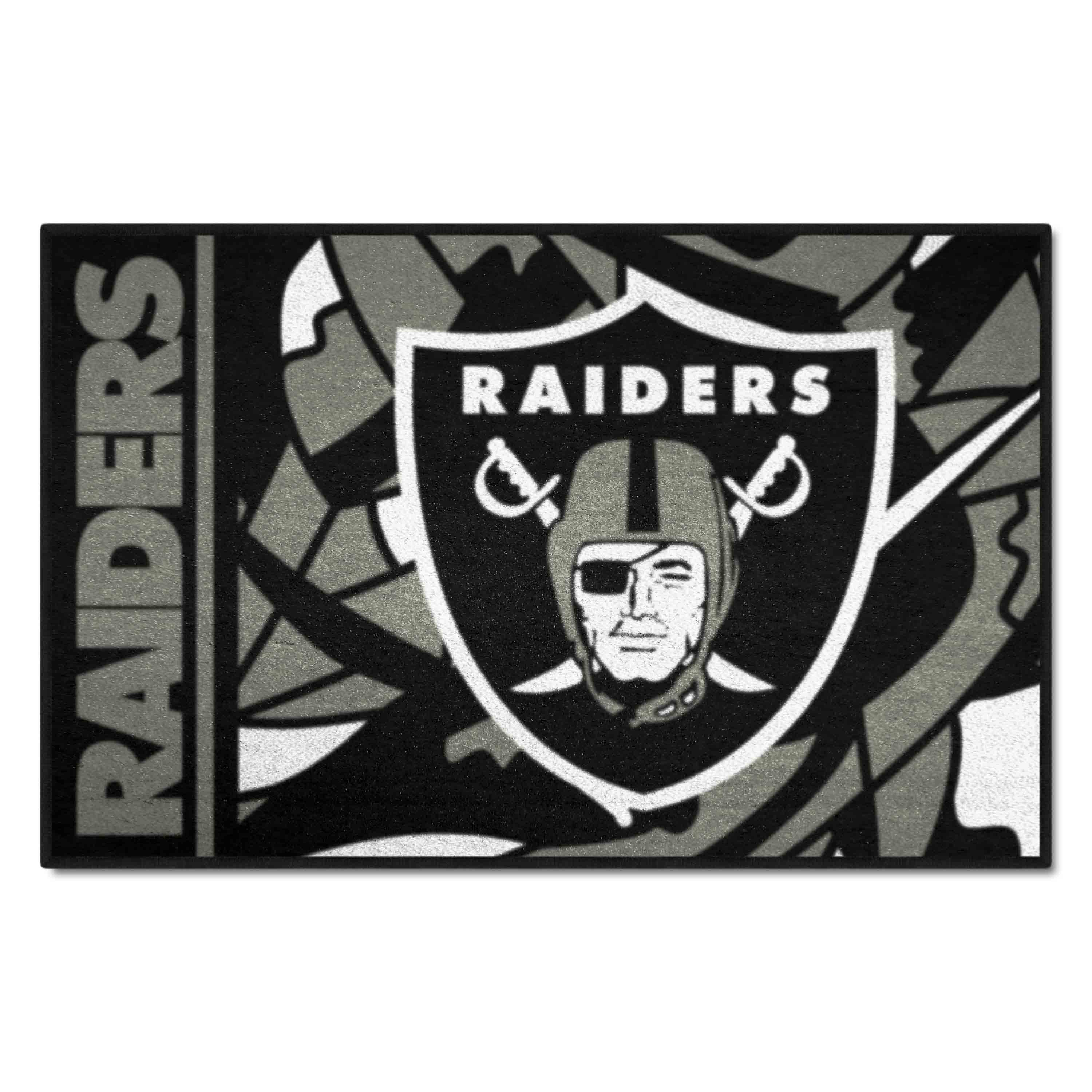 Las Vegas Raiders Starter Mat XFIT Design - 19in x 30in Accent Rug - Las Vegas Raiders