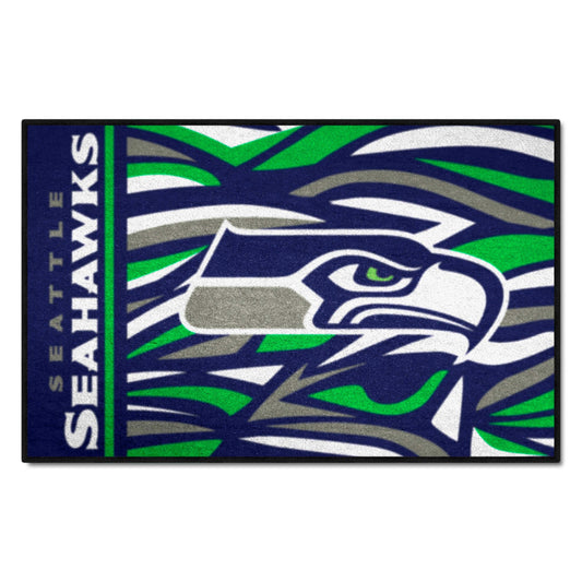 Seattle Seahawks Starter Mat XFIT Design - 19in x 30in Accent Rug - Seattle Seahawks