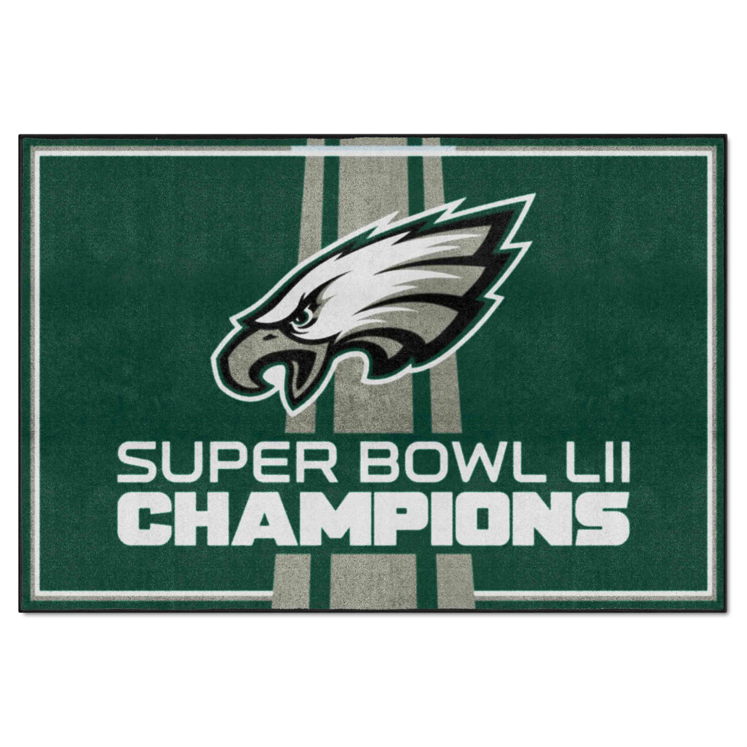 Philadelphia Eagles 5ft. x 8 ft. Plush Area Rug, 2018 Super Bowl LII Champions - Philadelphia Eagles