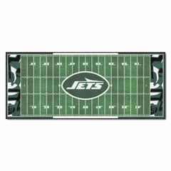 New York Jets Football Field Runner Mat - 30in. x 72in. XFIT Design - New York Jets