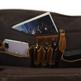 Alpha Caramel Buffalo Leather Travel Backpack - Classy Leather Bags - Flyclothing LLC