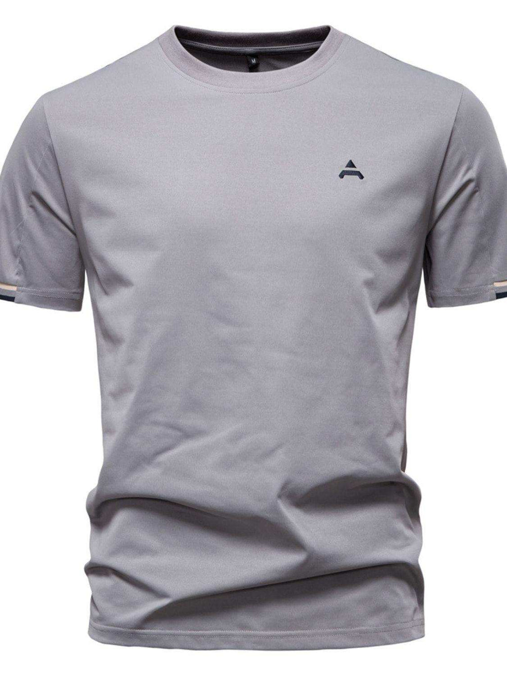 Men's Embroidered Round Neck T-Shirt - Trendsi - Flyclothing LLC