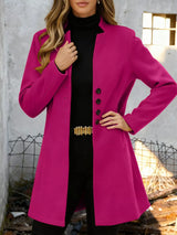 Button-Down Longline Outerwear - Trendsi - Flyclothing LLC