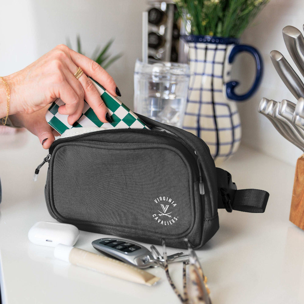 Virginia Everyday Black Belt Bag - Logo Brands - Flyclothing LLC