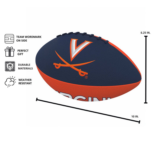 Virginia Pinwheel Junior Size Rubber Football - Logo Brands - Flyclothing LLC