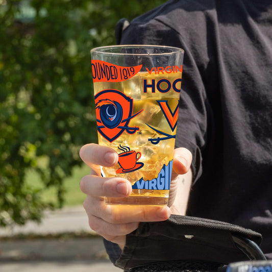 Virginia 16oz Native Pint Glass - Logo Brands - Flyclothing LLC