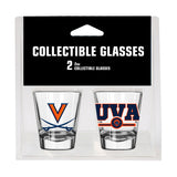 Virginia Campus Colors 2oz Letterman Shot Glass 2 Pack