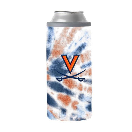 Virginia 12oz Tie Dye Slim Can Coolie - Logo Brands - Flyclothing LLC
