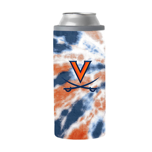 Virginia 12oz Tie Dye Slim Can Coolie - Logo Brands - Flyclothing LLC