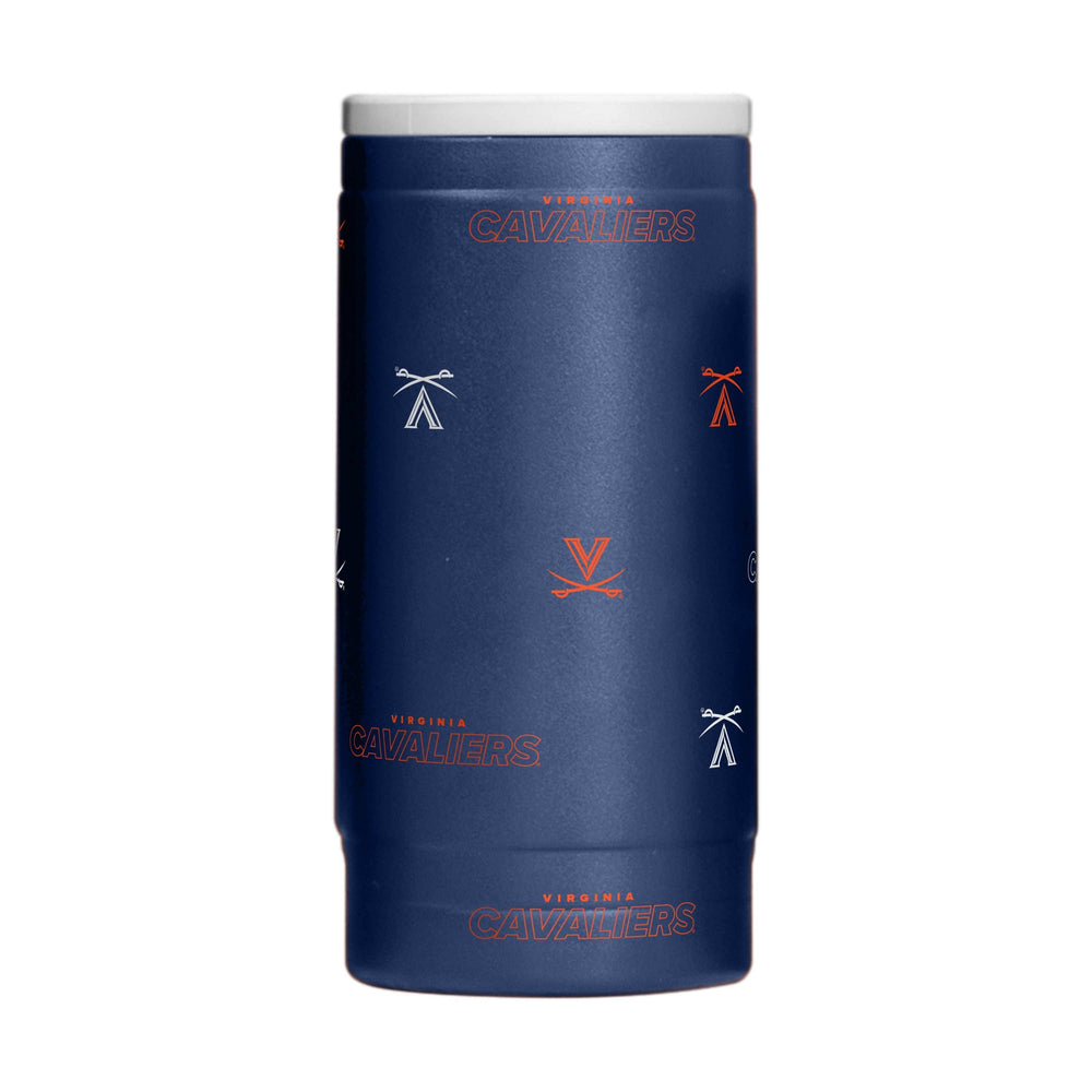 Virginia 12oz Step And Repeat Powdercoat SlimCan Coolie - Logo Brands - Flyclothing LLC