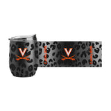 Virginia Leopard 16oz Black Powdercoat Curved Beverage