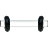 12G Clear Acrylic Plug Set of 2