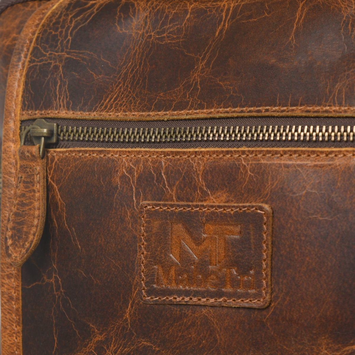 Alpha Caramel Buffalo Leather Travel Backpack - Classy Leather Bags - Flyclothing LLC