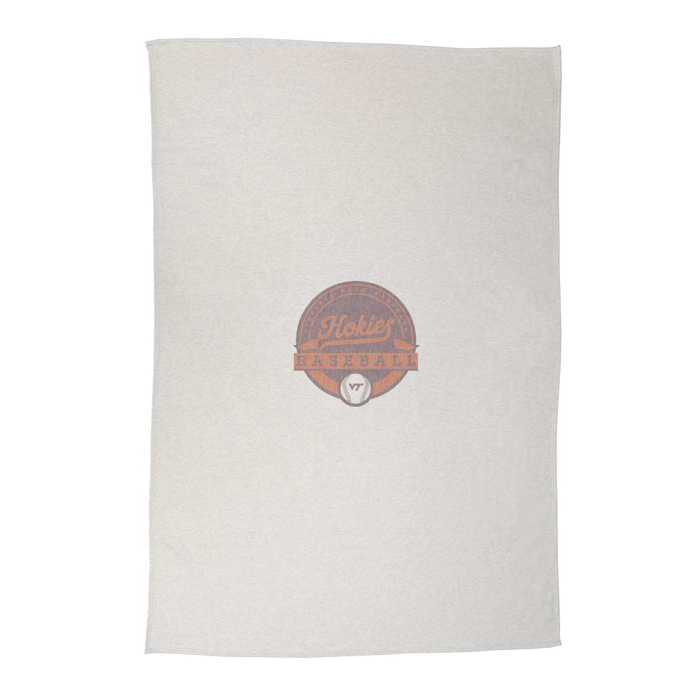 Virginia Tech Baseball Sublimated Sweatshirt Blanket - Logo Brands - Flyclothing LLC