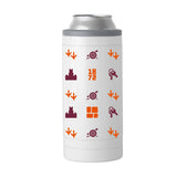 Virginia Tech 12oz Team Pattern Slim Can Coolie