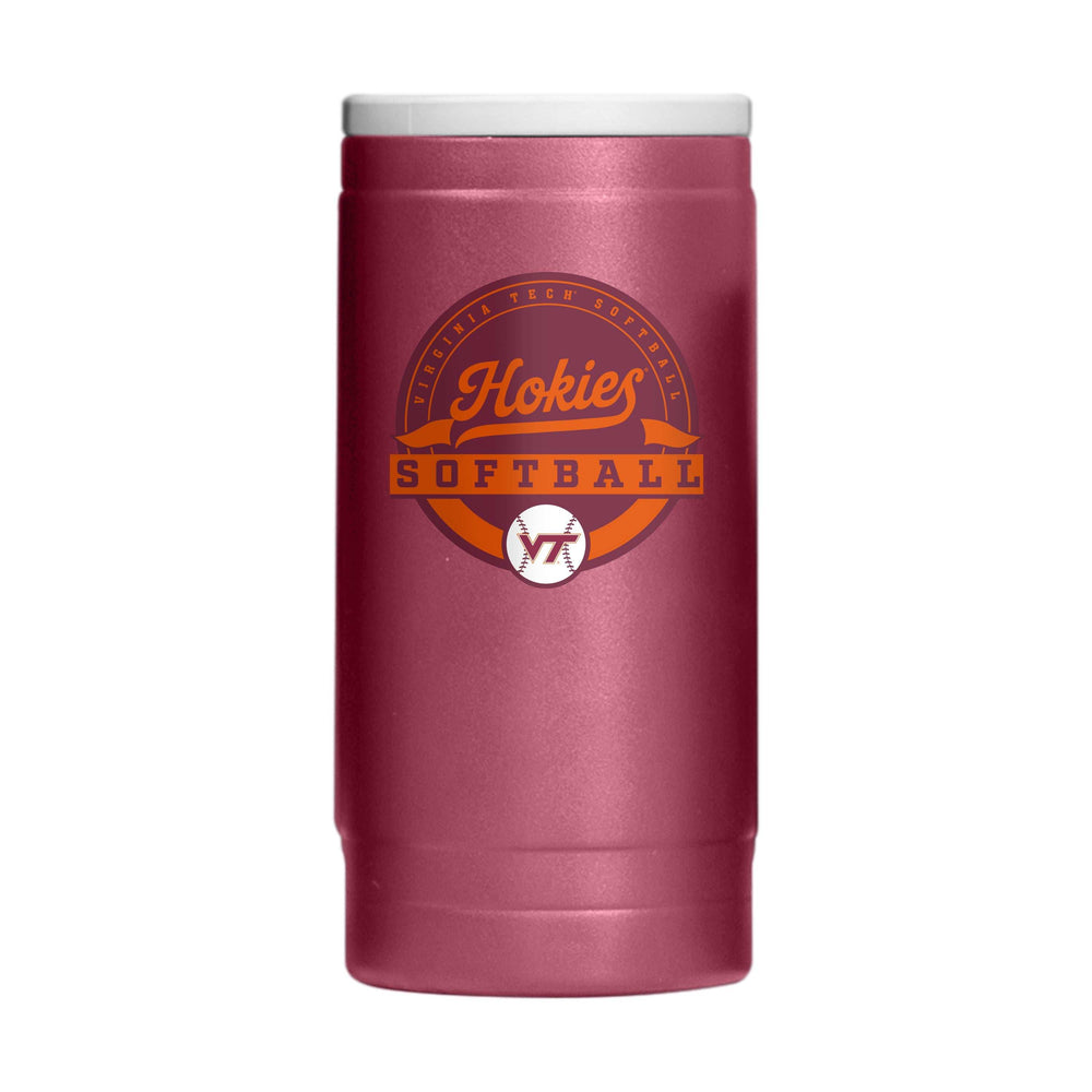 Virginia Tech Softball 12oz Powdercoat SlimCan Coolie - Logo Brands - Flyclothing LLC