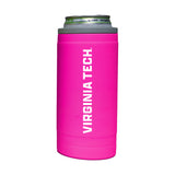Virginia Tech 12oz Electric Stacked Soft Touch Slim Coolie