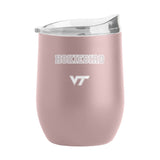 Virginia Tech 16oz Stencil Powder Coat Curved Beverage