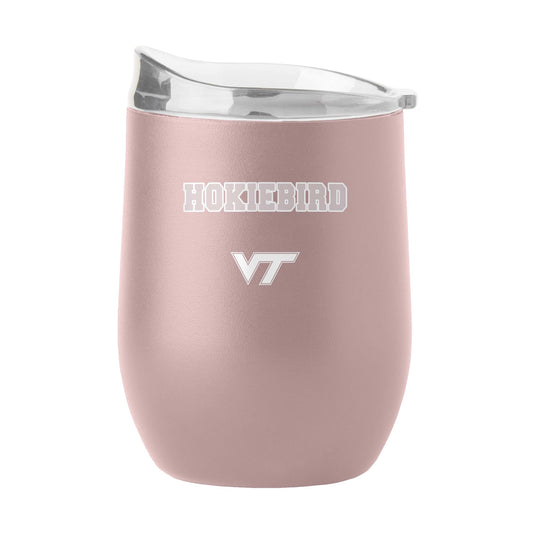 Virginia Tech 16oz Stencil Powder Coat Curved Beverage - Logo Brands - Flyclothing LLC