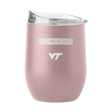 Virginia Tech 16oz Stencil Powder Coat Curved Beverage