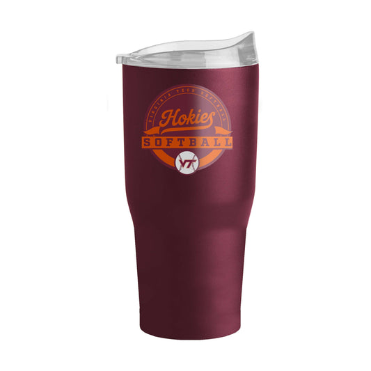 Virginia Tech Softball 30oz Powder Coat Tumbler - Logo Brands - Flyclothing LLC