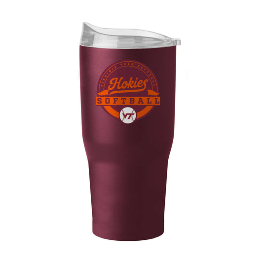 Virginia Tech Softball 30oz Powder Coat Tumbler - Logo Brands - Flyclothing LLC