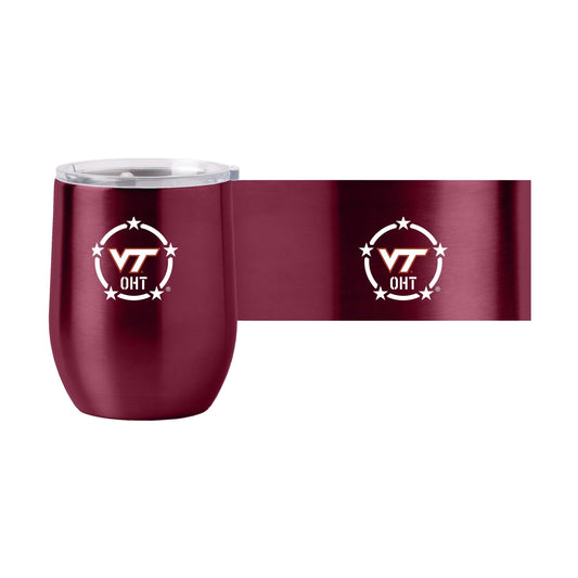 Virginia Tech/OHT 16oz Logo Curved Beverage Tumbler - Logo Brands - Flyclothing LLC