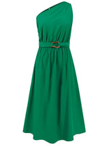 Single Shoulder Midi Dress - Trendsi - Flyclothing LLC