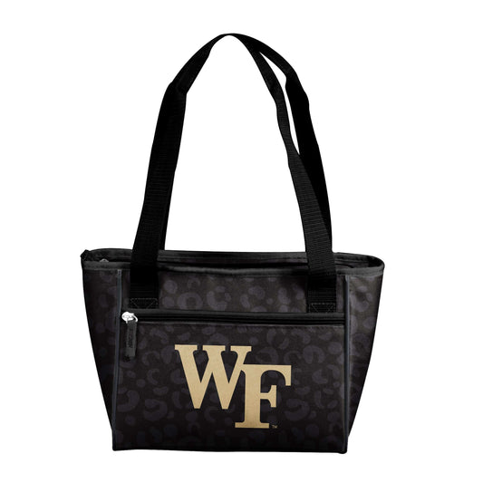 Wake Forest Leopard Print 16 Can Cooler Tote - Logo Brands - Flyclothing LLC