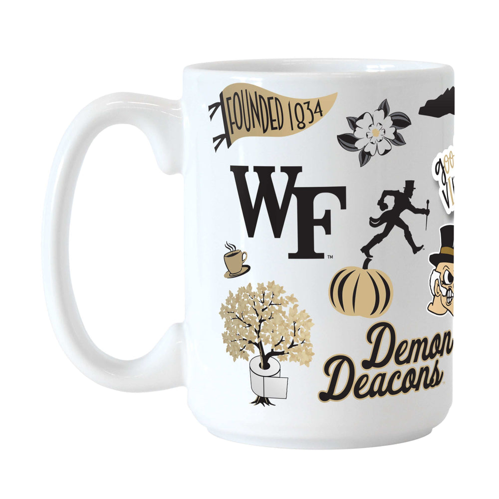 Wake Forest 15oz Native Sublimated Mug - Logo Brands - Flyclothing LLC