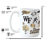 Wake Forest 15oz Native Sublimated Mug - Logo Brands - Flyclothing LLC