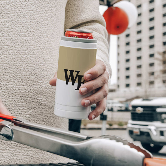 Wake Forest 12oz Colorblock Slim Can Coolie - Logo Brands - Flyclothing LLC