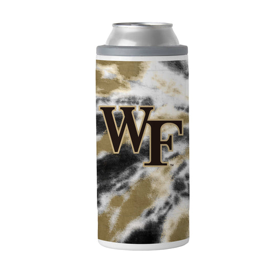 Wake Forest 12oz Tie Dye Slim Can Coolie - Logo Brands - Flyclothing LLC